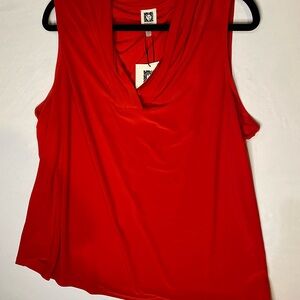 Anne Klein Vibrant Red Tank Top
